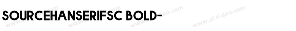 sourcehanserifsc bold字体转换